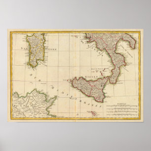 Italien und Slowenien Poster