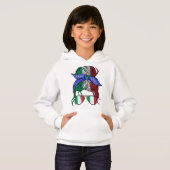 Italien: Unordnung mit italienischer Flagge Hoodie (Vorne ganz)