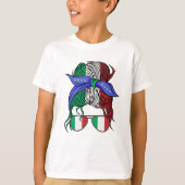 Italien: Unordnung mit italienischer Flagge T-Shirt (Vorderseite)