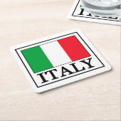 Italien-Untersetzer Rechteckiger Pappuntersetzer (angewinkelt)