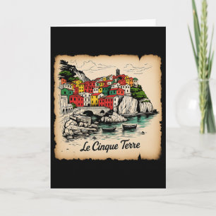 Italien Urlaub Cinque Terre Riomaggiore Meer Reise Karte
