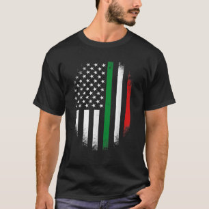 Italien USA Flag 4. Juli Patriotic American Italie T-Shirt