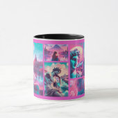 Italien | Vaporwave Retrowave, individuelle Fotoco Tasse (Zentrum)