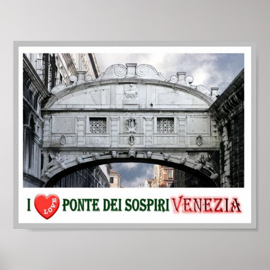 Italien - Venedig - Bridge Palace of Sights - Poster (Vorne)