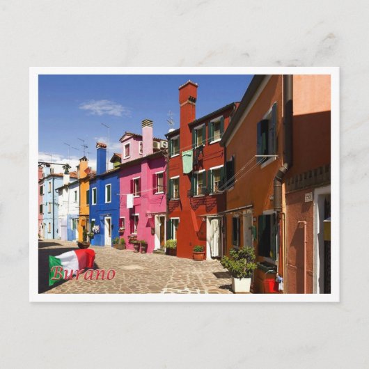 Italien - Venedig - Burano - Postkarte (Vorderseite)