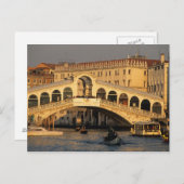 Italien, Venedig, Canal Grande, Rialto Postkarte (Vorne/Hinten)