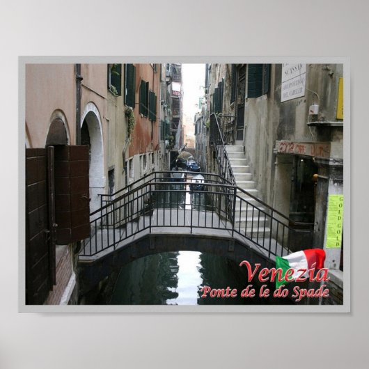 Italien - Venedig - De le Do Spade Bridge - Poster (Vorne)