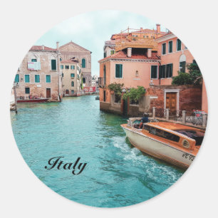 Italien Venedig Geschäfts Magnetkarte Runder Aufkleber