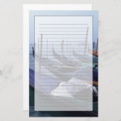 Italien, Venedig. Gondeln. Briefpapier (Vorne/Hinten)
