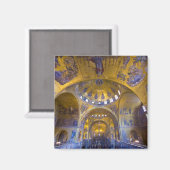 Italien, Venedig. Innere der Markuskirche. Magnet (Vorderseite/Rückseite)