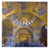 Italien, Venedig. Inneres der St. Marks Kathedrale Fliese (Vorderseite)