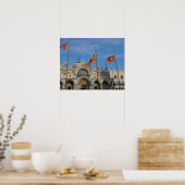 Italien, Venedig, Markusbasilika in St. Mark Poster (Küche)