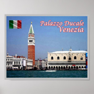 Italien - Venedig - Markusplatz - Herzogspalast Poster