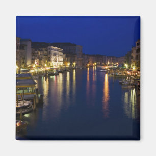Italien, Venedig, Night View am Grand 2 Magnet