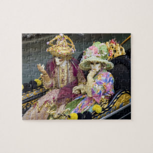 Italien, Venedig. Paar in Kostümen für Puzzle