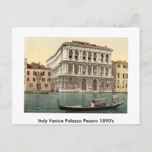 Italien Venedig Palazzo Pesaro 1890er Postkarte