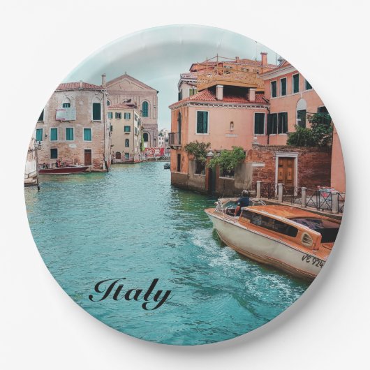 Italien Venedig Pappteller (Vorderseite)