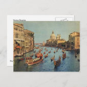 Italien, Venedig, Regatta auf dem Canal Grande Postkarte (Vorne/Hinten)