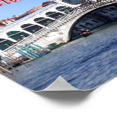 Italien - Venedig - Rialto-Brücke - Poster (Ecke)