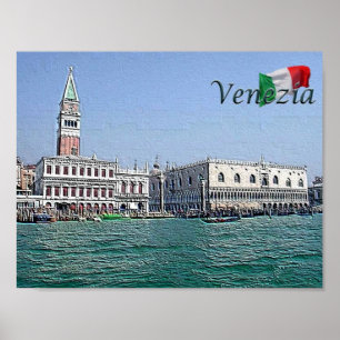 Italien - Venedig - San Marco - Skyline - Poster
