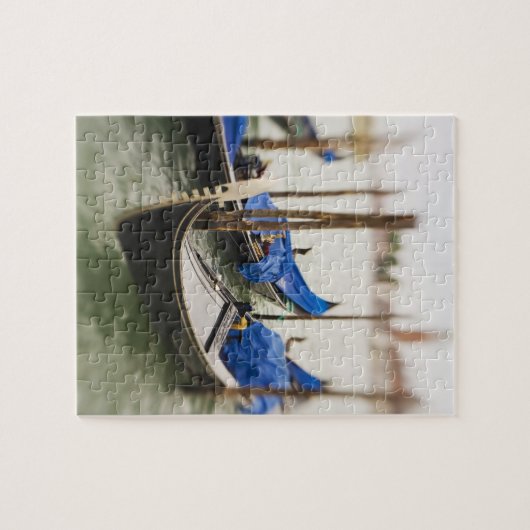Italien, Venedig, Selektiver Fokus von Gondola in  Puzzle (Horizontal)