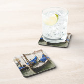 Italien, Venedig, Selektiver Fokus von Gondola in Untersetzer (Rechte Seite)