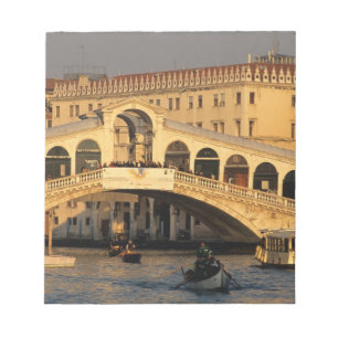 Italien, Venedig, Venedig, Canal Grande und Rialto Notizblock