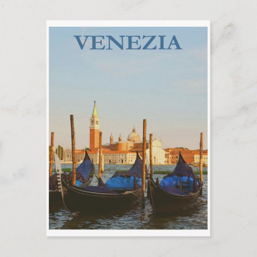 Italien Venedig Vintage Reise Postkarte (Vorderseite)