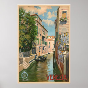 Italien Venedig Vintage-Reiseposter Poster