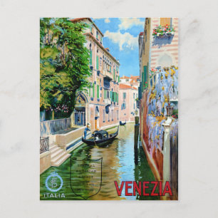 Italien Venedig Vintage-Reiseposter Restauriert Postkarte