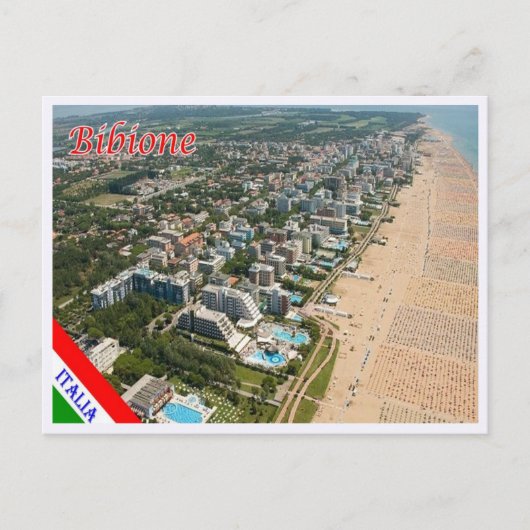 Italien - Venetien - Bibione - Luftbild - Postkarte (Vorderseite)