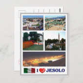 Italien - Venetien - Jesolo - Mosaik - Postkarte (Vorne/Hinten)