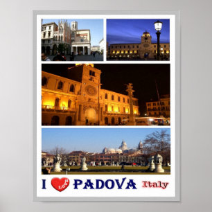 Italien - Venetien - Padua - I Liebe - Poster