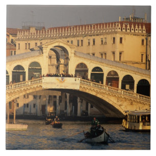 Italien, Venetien, Venedig, Canal Grande und Rialt Fliese