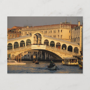 Italien, Venetien, Venedig, Canal Grande und Rialt Postkarte
