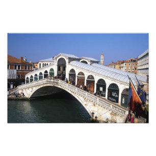 Italien, Venetien, Venedig, Rialto-Brücke Fotodruck