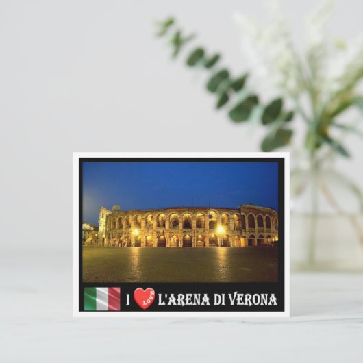 Italien - Venetien - Verona - Arena I Liebe - Postkarte (Stehend Vorderseite)