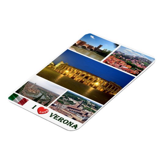 Italien - Venetien - Verona - I Liebe - Magnet (Linke Seite)