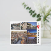 Italien - Venetien - Verona - I Liebe - Postkarte (Stehend Vorderseite)