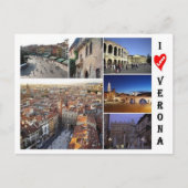 Italien - Venetien - Verona - I Liebe - Postkarte (Vorderseite)
