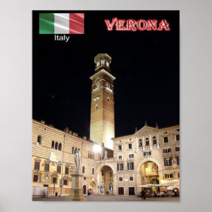 Italien - Venetien - Verona - Piazza dei Signori - Poster