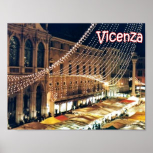 Italien - Venetien - Vicenza - Square dei Signori Poster
