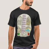 Italien Venice Milan Pisa Verona Rom T-Shirt (Vorderseite)