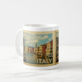 Italien Venice Vintage Travel Kaffeetasse (Vorderseite Links)