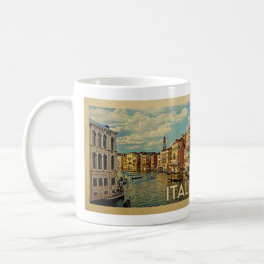 Italien Venice Vintage Travel Kaffeetasse (Links)