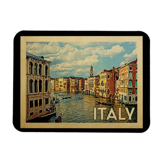 Italien Venice Vintage Travel Magnet (Horizontal)