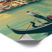 Italien Vintag Berühmter Reiseort Poster (Ecke)