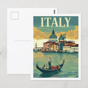 Italien Vintag Berühmter Reiseort Postkarte