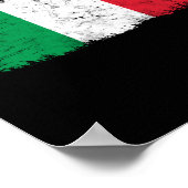 Italien - Vintag Italien - Italienische Flagge Poster (Ecke)