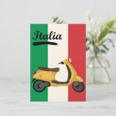 Italien Vintag Italienische Flagge Vespa Scooter (Stehend Vorderseite)